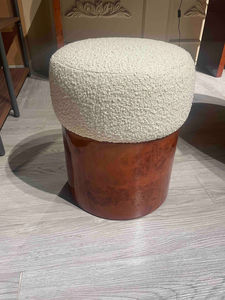 Puf Acolchado DISEN FURNITURE para Decoración de Sala de Estar, Otomana Relajante con Tela Bouclé, Reposapiés - Product Image 4