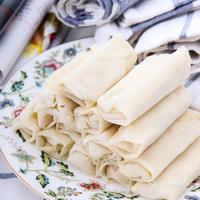 Venta al por mayor de relleno tradicional crujiente frito congelado para el hogar, pequeño, vegetal, vegano, de camarones y pollo, para restaurantes