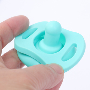 Mordedor de silicona, mordedor <span class=keywords><strong>para</strong></span> bebé, manoplas de lactancia <span class=keywords><strong>para</strong></span> recién nacidos, mordedor con sonido de pulgar Natural - Product Image 5