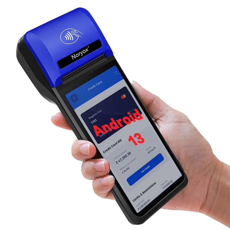 2024 Android 13 système de point de vente portable 4G WiFi facturation POS Machine caisse enregistreuse 6 pouces tout en un terminal de point de vente intelligent NB55 Pro-6
