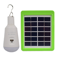 Prix Compétitif Système Solaire Tout-en-Un avec Ampoule et Fonction Power Bank, Ampoule LED Rechargeable E27 à Énergie Solaire