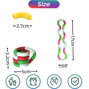 Giocattoli Antistress Silenziosi e Girevoli, Giocattoli Sensoriali Multicolore da Spremere e Ruotare per Bambini e Adulti - Product Image 2