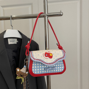 Bolso <span class=keywords><strong>de</strong></span> Hombro Elegante y Moderno con Diseño a Cuadros, Bolso <span class=keywords><strong>de</strong></span> Mano Casual y Encantador <span class=keywords><strong>para</strong></span> Mujer, <span class=keywords><strong>para</strong></span> Uso Diario - Product Image 2