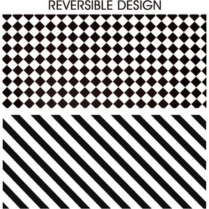 Homeral Checkered Flag Wrapping Paper Roll 17 In X 16.5 Ft Double Side Reversible Race Car Gift <b>Wrap</b> Black <b>White</b> - Product Image 2