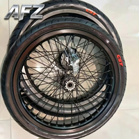 Nouveau kit de roues Supermoto Sur-Ron Light Bee X LBX 17 pouces, pneus chromés argentés 70/90-17, pneus haute performance électriques
