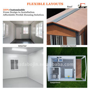 Сборный мобильный контейнерный дом 40 футов 20 футов, расширяемые крошечные домики для виллы, роскошная жизнь - Product Image 4