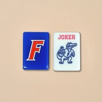 Précommande : Jeu de Mahjong Double Couche en Acrylique Gators de l'Université de Floride – Souvenir Cadeau pour Anciens Étudiants