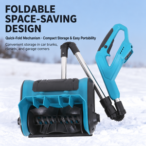 Pelle à neige <span class=keywords><strong>électrique</strong></span> sans fil professionnelle 48V, moteur sans balais 500W avec spirale de 28 cm pour allées et chemins piétonniers - Product Image 3