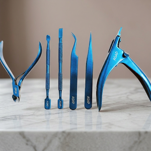 Professional Stainless Steel Manicure Pedicure <b>Nail</b> <b>Kit</b> with 6 in 1 <b>Nail</b> Clipper Cuticle Remover & Acrylic <b>Nail</b> Tip Cutter Box - Product Image 1