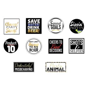 Accessoires de photomaton vintage 2026 pour le Nouvel An, décoration de fête pour séance <span class=keywords><strong>photo</strong></span>, panneaux selfie imperméables en PVC - Product Image 3