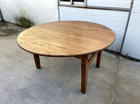 Table de Banquet 120/150/180/200/240 CM Table à manger ronde Table pliante en bois pour les événements