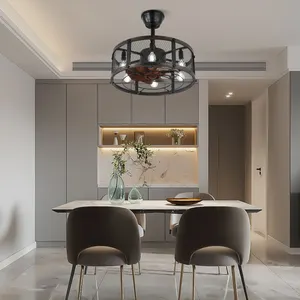 SLYNN nuova forma di stella di illuminazione ventilatori a soffitto con luci telecomando invisibile ventilatore a soffitto con luci a Led