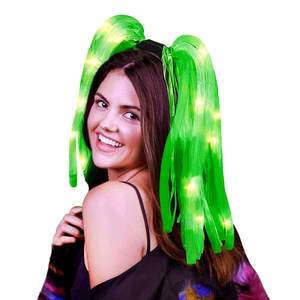 Nouveau LED Light up Party Dreads Glow in the Dark Bandeau LED Bandeau Clignotant Fête Multicolore pour Rave Carnival Neon Party - Product Image 2