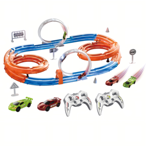Coche de Carreras RC de 2 Canales a Escala 1:64 con Evitación de Obstáculos, Cable USB, Casi Listo para Ensamblar, Interior/Exterior, para Edades de 3 a 14 Años - Product Image 1