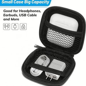 Estuche Rígido Portátil Mini de EVA al por Mayor, Colores Personalizados, Bolsa de Almacenamiento Impermeable para Auriculares con Cable y Cable de Datos - Product Image 4