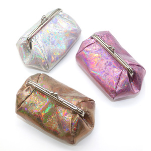 New Multifunctional Storage bag PU laser Coin Purse Creative Small Purse Mini Cosmetic Bag Wholesale