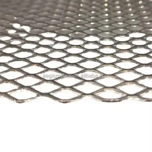 2mm मोटाई डायमंड वायर वास्तु के लिए उठाया एल्यूमीनियम विस्तारित धातु जाल