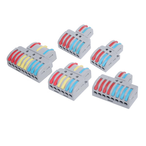 Multi Port Quick Wire Connector Terminal Block Universal Solid Stranded Spring Pressed Copper Contact Efficient <b>Panel</b> <b>Lighting</b> - Product Image 1