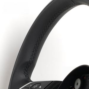 عجلات قيادة سيارات مخصصة من جلد خشب الخوخ لسيارات مرسيدس-بنز W223 وW213 و167 وفئة C وفئة E وفئة S - Product Image 5