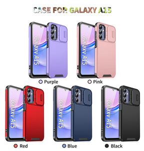 Custodia protettiva per fotocamera scorrevole per Samsung Galaxy A16 A06 A35 A55 A25 A15 <span class=keywords><strong>A23</strong></span> A54 A53 A32 <span class=keywords><strong>Cover</strong></span> posteriore a doppio strato opaco - Product Image 6