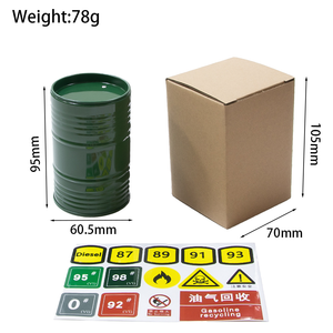 Mini bidón de combustible de metal con <span class=keywords><strong>tapa</strong></span> abierta para Traxxas TRX4, Axial SCX10 CC01 D90 RC4WD TRX410 y otros modelos, accesorio de decoración de escritorio. - Product Image 2