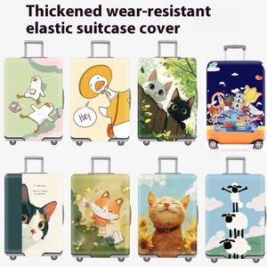 Funda Protectora para Equipaje de Dibujos Animados, Gruesa, de 20/24/28 Pulgadas, con Cierre de Cremallera, Funda Protectora contra el Polvo para Maleta con Ruedas/Maleta Tipo T/Funda de Cuero - Product Image 6