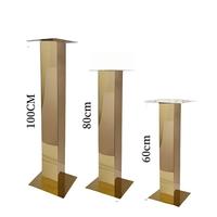 Support floral de mariage en acrylique, pilier de guidage d'allée, colonne, rehausseur de centre de table, miroir, ensemble pour allée, décoration de table pour fêtes, hôtels et événements