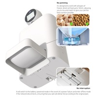 Distributeur automatique intelligent de nourriture pour animaux de compagnie avec caméra 1080P, contrôle par application, distribution quantitative programmée, anti-obstruction pour chats et chiens