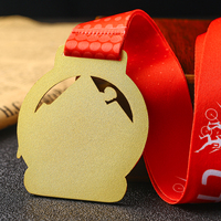 Médaille d'or de course cycliste 3D en métal sur mesure, grande taille, incroyable, vente chaude