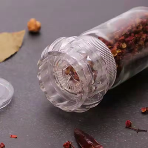 Moulin à sel et à poivre <span class=keywords><strong>manuel</strong></span> en verre de 50 ml, 60 ml, 80 ml, 100 ml, avec broyeur réglable, vente en gros - Product Image 2