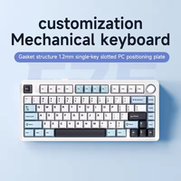 AULA F75 Wired Usd RGB LED Light Pc Computer 2.4G Wireless Gaming Mechanical Switch Keyboard