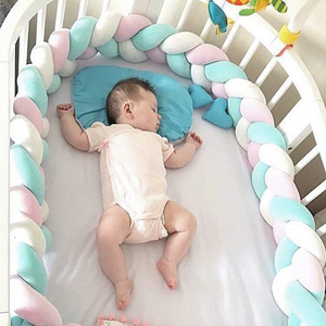 OEM bebé de juguete infantil de la felpa cama <span class=keywords><strong>cuna</strong></span> parachoques para ropa de cama <span class=keywords><strong>cuna</strong></span> trenzado hilo de punto de bebé nudo - Product Image 1