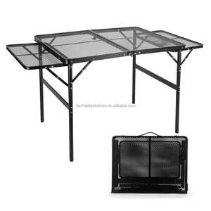 Portable Outdoor Wine Picnic Camping <strong>Table</strong> Set Adjustable Height Aluminum Folding Design Lightweight Metal Construction for - Product Image 4