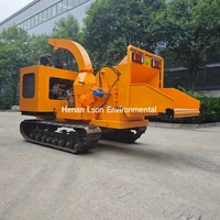 Déchiqueteuse de bois de déchiqueteuse forestière à tambour robuste diesel 102 HP pour la couverture des terres