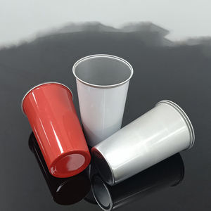 Gobelet à bière, à café, à cola réutilisable et personnalisé, respectueux de l'environnement, recyclable, en aluminium, pour boissons froides, 16 oz, pour événements - Product Image 2