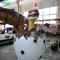 Gecai Animatronic Modèle de bébé dinosaure juste éclos d'un œuf de dinosaure