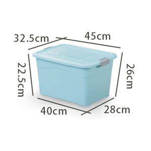 38L大尺寸矩形塑料可堆叠PP塑料储物箱容器，带手柄大容量储物箱 - Product Image 2