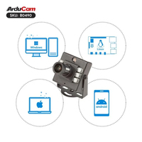 B0490 95 ° (D) Cámara USB de 2MP IMX462 con Visión Diurna e Infrarroja Nocturna, Carcasa Metálica F765
