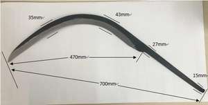 Yüksek Kaliteli El Tipi Çelik Tırpan, Bahçe ve Tarım İçin Yağ Palmiyesi Orakı - Product Image 2