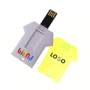 Custom logo promotion gifts Ultra slim T-Shirt USB flash drive 8GB 64GB memory card USB stick 32GB advertising pen drive 128GB