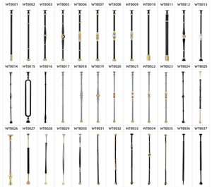 Top-Luxus-Innendekoration Aluminium legierung Post Black Gold Treppen pfosten - Product Image 3