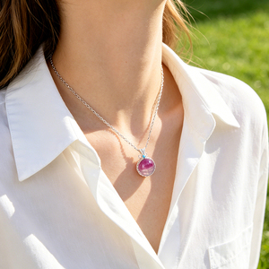 Adornos de Cristal Curativos Hechos a Mano, Colgante de Cristal de Fluorita en Forma de Esfera Miniatura, Collar para Regalos - Product Image 6