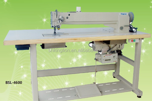 Máquina de Coser Industrial Nueva de Brazo Largo, Servicio Pesado, Cama Plana, Doble Aguja, Pie Caminante y Puntada de Seguridad para Planta de Fabricación - Product Image 3