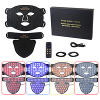 Kinreen Silicon led masque thérapie par la lumière rouge visage et cou avec 460nm 630nm 590nm 850nm