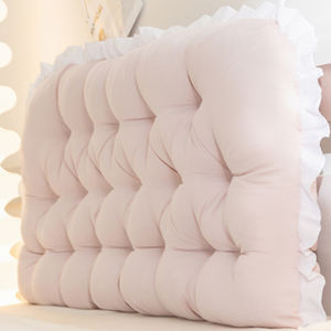Couleur unie 2023 soleil plus nouvelle couleur unie tête <span class=keywords><strong>de</strong></span> lit coussin sac souple dos poudre <span class=keywords><strong>de</strong></span> riz taie d'oreiller - Product Image 3