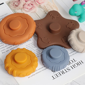 Jouets éducatifs en forme de dinosaures colorés, anneaux empilables, cercles empilés, ensemble de jouets de dentition pour bébé, blocs de construction souples, <span class=keywords><strong>jouet</strong></span> d'empilage en silicone pour enfants - Product Image 5