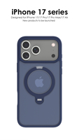 Funda trasera para iPhone 17 Pro Max con soporte de rotación de 360 grados para iPhone 16 pro Max