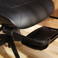 Chaise de massage ergonomique de luxe moderne pour PDG, portable, avec vibration 4D et repose-pieds, idéale pour le bureau – Nouveauté très demandée