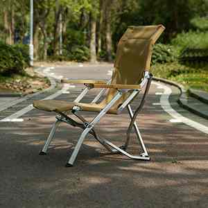 เก้าอี้พับได้แบบพกพา ทนทาน สำหรับใช้งานกลางแจ้ง ทำจากอลูมิเนียม ดีไซน์ทันสมัย เหมาะสำหรับชายหาด ตั้งแคมป์ ตกปลา สวนสาธารณะ และลานบ้าน - Product Image 1