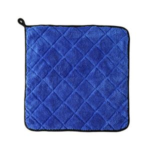 Serviette en microfibre double couche en polaire corail diamantée 800G, épaisse, anti-peluchage, double face, douce, pour le nettoyage domestique (vente en gros) - Product Image 5